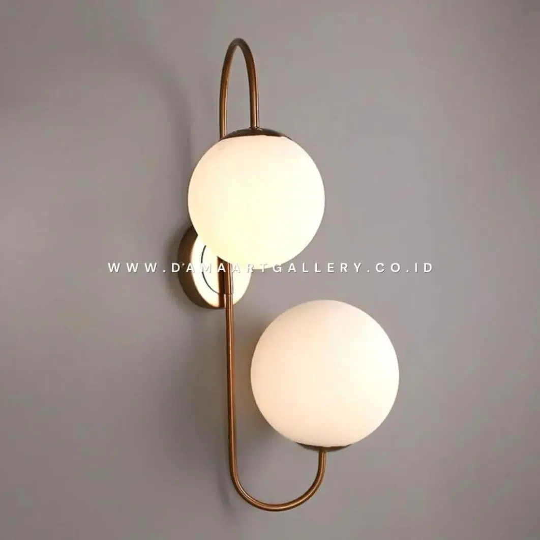 Lampu Dinding Minimalis Kuningan